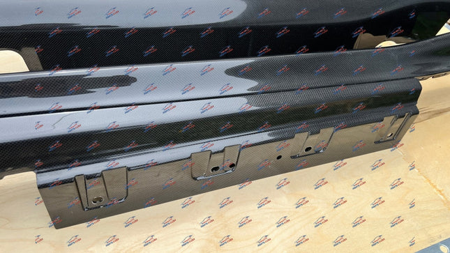 Ferrari 812 Superfast GTS Side Skirt Cover Outer Sill, Left and Right, Carbon Fiber, OEM, Part Numbers: 89130300/89130200