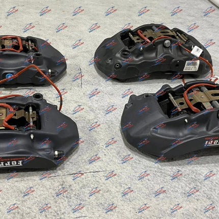 Ferrari California Brake Set, Calipers & Pads, Set of 4, Gray, OEM