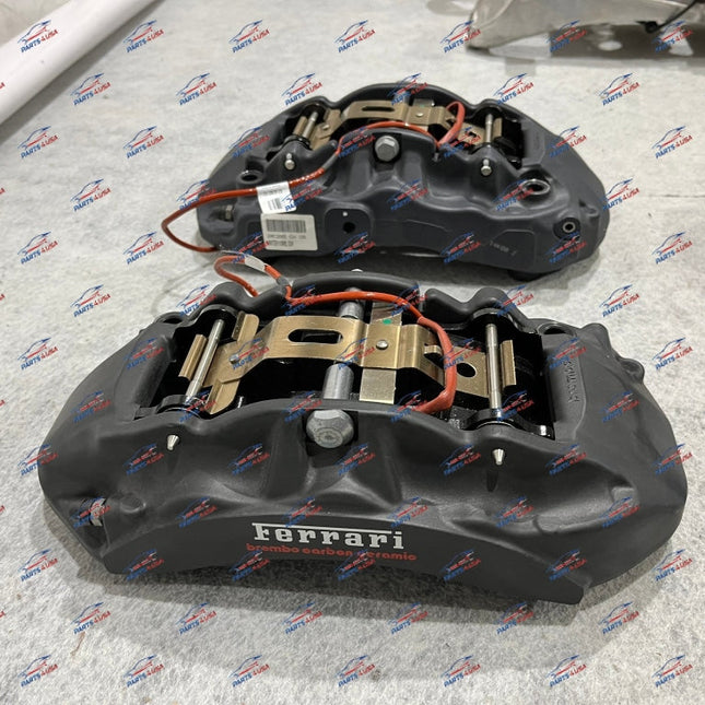 Ferrari California Brake Set, Calipers & Pads, Set of 4, Gray, OEM