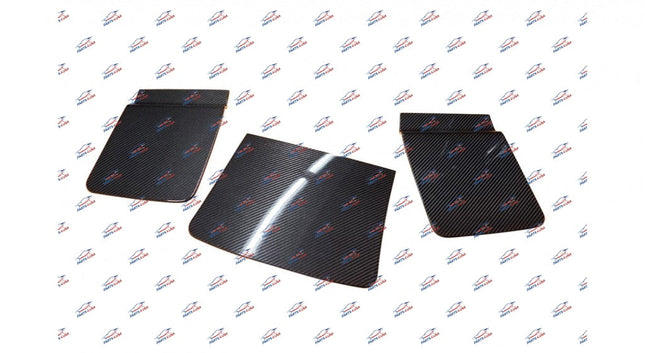 Ferrari F8 Tributo Rear Diffuser Carbon Flaps Set, OEM, Part Number: 786905, 786906, 899293