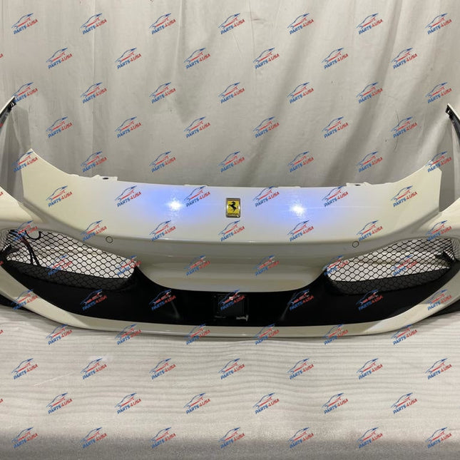 Ferrari F8 Tributo Front Bumper EU Spec Complete, White, OEM, Part Number 985778790