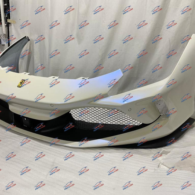 Ferrari F8 Tributo Front Bumper EU Spec Complete, White, OEM, Part Number 985778790