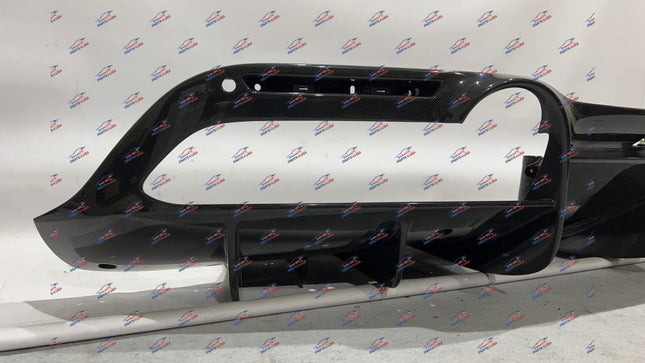 Ferrari F8 Tributo Rear Bumper with Carbon Rear Diffuser, OEM, Part Number: 985984431