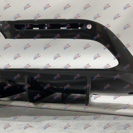 Ferrari F8 Tributo Rear Bumper with Carbon Rear Diffuser, OEM, Part Number: 985984431