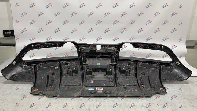 Ferrari F8 Tributo Rear Bumper with Carbon Rear Diffuser, OEM, Part Number: 985984431
