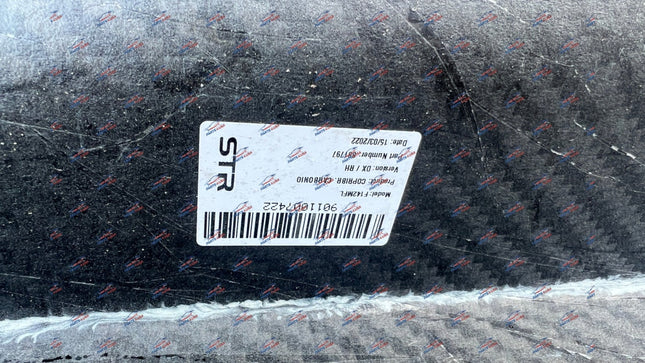 Ferrari F8 Tributo Side Skirt, Carbon Fiber, Left + Right, Primed, OEM, Part Numbers: 985881796/985881797
