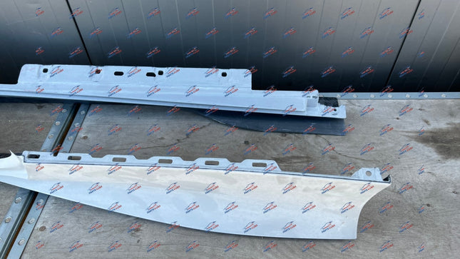 Ferrari F8 Tributo Side Skirt, Carbon Fiber, Left + Right, Primed, OEM, Part Numbers: 985881796/985881797