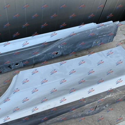 Ferrari F8 Tributo Side Skirt, Carbon Fiber, Left + Right, Primed, OEM, Part Numbers: 985881796/985881797