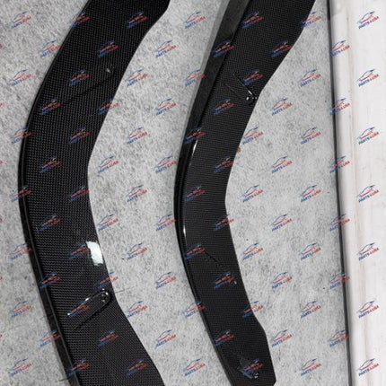 Ferrari F8 Tributo Spider Front Lip Carbon Fiber, Left + Right, OEM, Part Numbers: 985890504/985890503