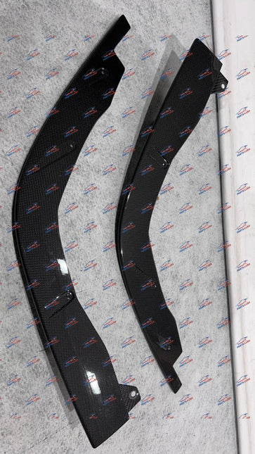 Ferrari F8 Tributo Spider Front Lip Carbon Fiber, Left + Right, OEM, Part Numbers: 985890504/985890503