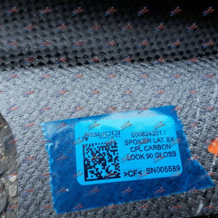 Ferrari 488 Pista Left Lateral Spoiler, Carbon Fiber, OEM, Part Number 824301