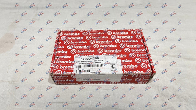 Ferrari Portofino Rear Pad Set with Springs, OEM, Part Number 70004286