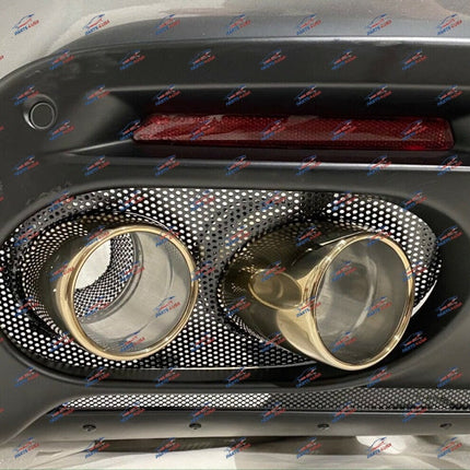 Ferrari Roma Rear Bumper Complete with Gold Tips, USA Version, OEM, Part Number 985832325
