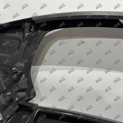 Ferrari SF90 Fiorano Package Rear Spoiler, Carbon Fiber, Glossy, OEM, Part Number: 898531