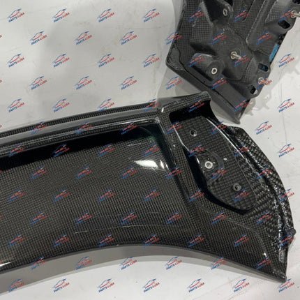 Ferrari SF90 Fiorano Package Rear Spoiler, Carbon Fiber, Glossy, OEM, Part Number: 898531