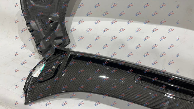 Ferrari SF90 Fiorano Package Rear Spoiler, Carbon Fiber, Glossy, OEM, Part Number: 898531