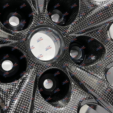 Ferrari SF90 Stradale Carbon Fiber Wheels Set, OEM, Part Number 764246 764245