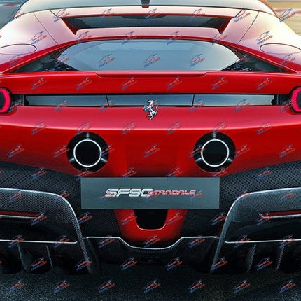 Ferrari SF90 Stradale/Spider Rear Diffuser, Carbon Fiber, OEM, Part Number 949365