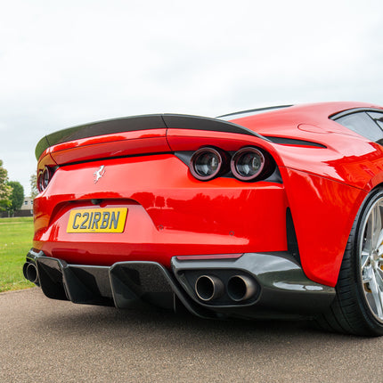 Ferrari 812 Superfast carbon fibre diffuser corners