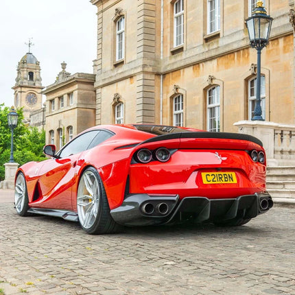 Ferrari 812 Superfast Carbon Fibre Diffuser rear view