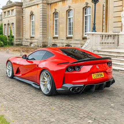 Ferrari 812 Superfast Carbon Fibre Diffuser installed