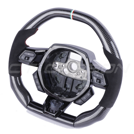 CT Carbon Huracan steering wheel side profile