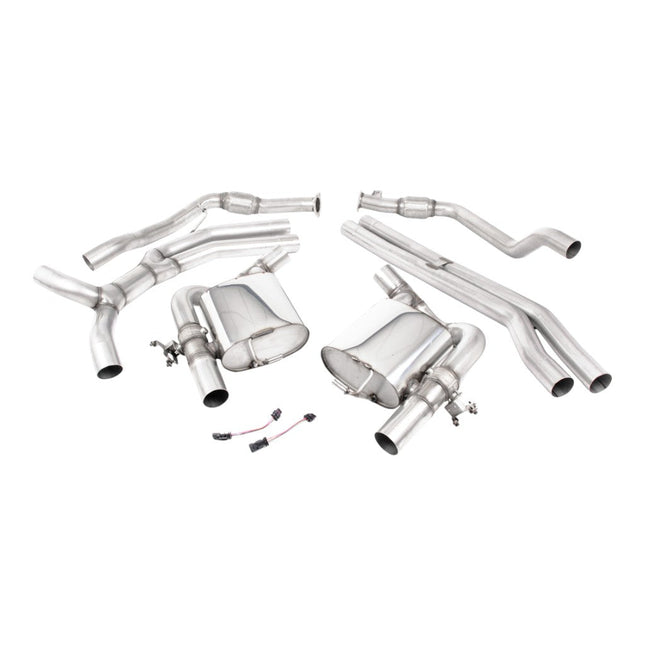 Milltek SSXAU1002 Cat-Back Exhaust 2.76" Cerakote Black Trims for Audi RS5 Sportback (B9.5) Non-OPF