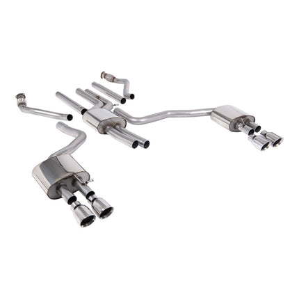 Milltek SSXAU1055 Cat-Back Exhaust for Audi A6 3.0 TFSI S line C7.5 (2015-2018) Polished