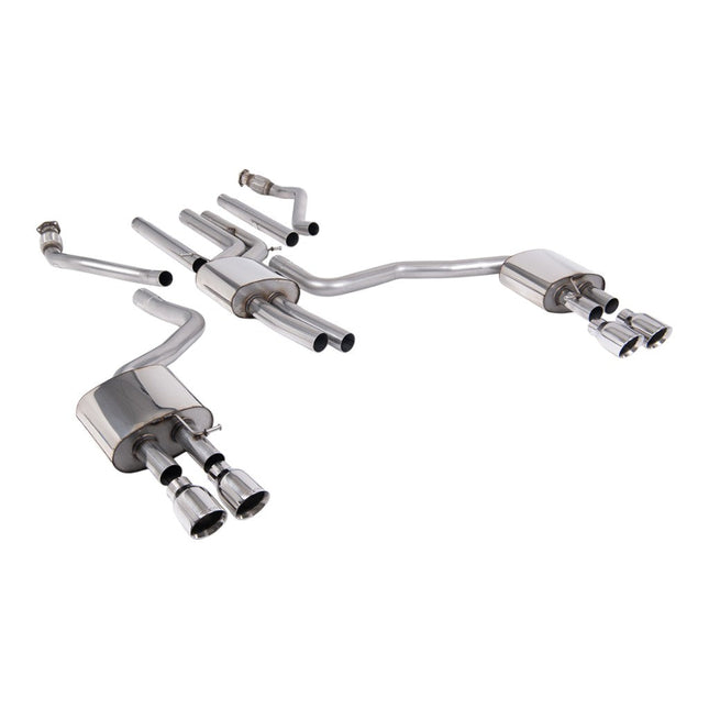Milltek SSXAU1055 Cat-Back Exhaust for Audi A6 3.0 TFSI S line C7.5 (2015-2018) Polished