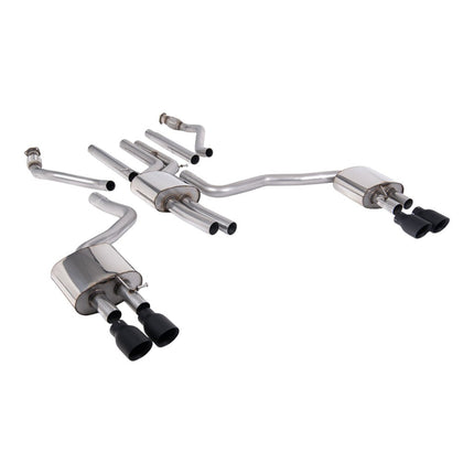 Milltek SSXAU1056 Cat-Back Exhaust for Audi A6 3.0 TFSI S line C7.5 (2015-2018) Cerakote Black