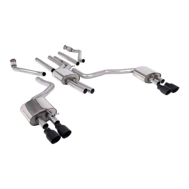 Milltek SSXAU1056 Cat-Back Exhaust for Audi A6 3.0 TFSI S line C7.5 (2015-2018) Cerakote Black