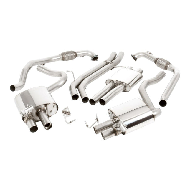 Milltek SSXAU1105 Cat-Back Exhaust for Audi S4 (B9, RHD) — Cerakote GT-100