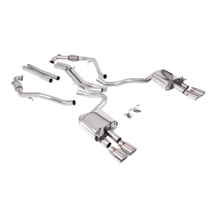 Milltek SSXAU1119 Cat-Back Exhaust for Audi S5 (B9) — Polished Ovals