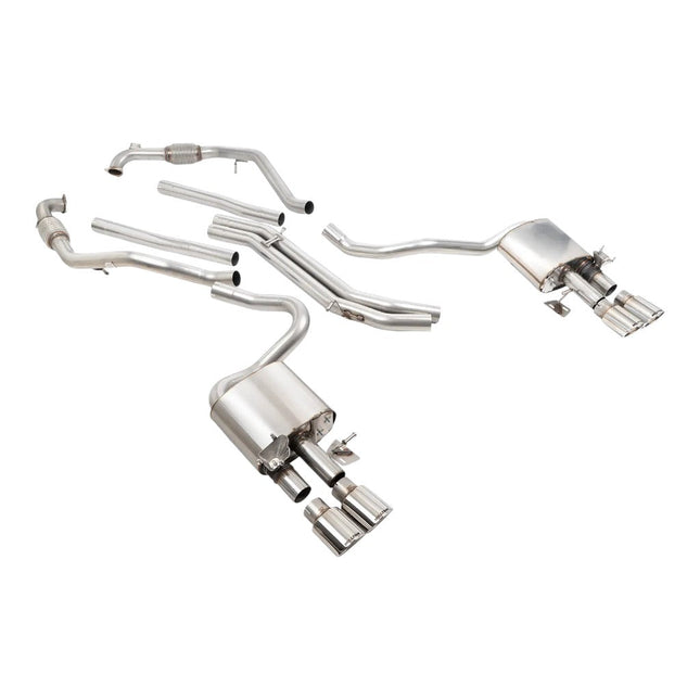 Milltek SSXAU1162 Cat-Back Exhaust for Audi S5 Coupe / Sportback (B9, RHD) — Quad Polished