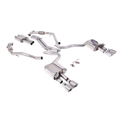 Milltek SSXAU1163 Cat-Back Exhaust for Audi S5 Coupe / Sportback (B9, RHD) — Polished GT-100