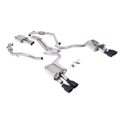 Milltek SSXAU1164 Cat-Back Exhaust for Audi S5 Coupe / Sportback (B9, RHD) — Cerakote Black GT-100
