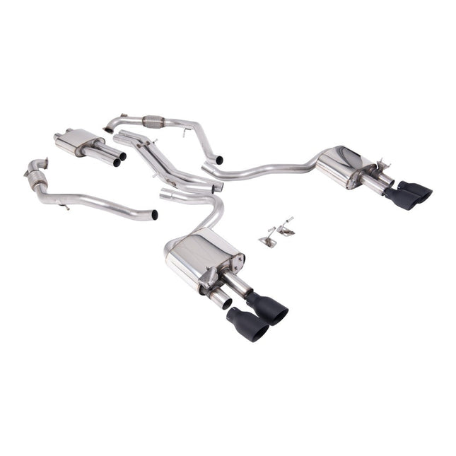 Milltek SSXAU1164 Cat-Back Exhaust for Audi S5 Coupe / Sportback (B9, RHD) — Cerakote Black GT-100