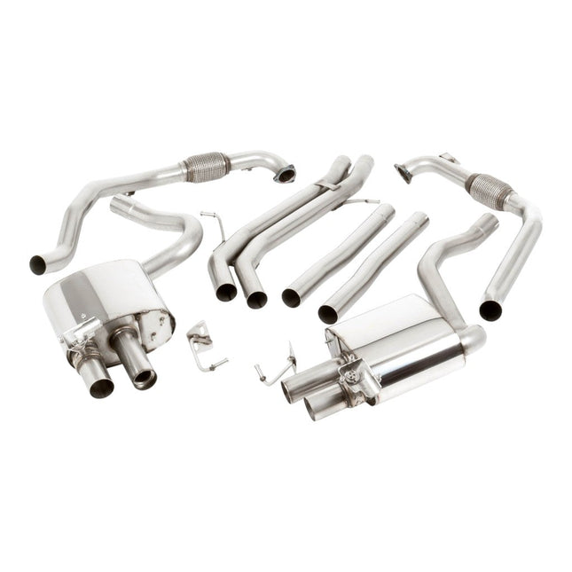 Milltek SSXAU1188 Cat-Back Exhaust for Audi S5 Sportback (B9, RHD) — Cerakote GT-90