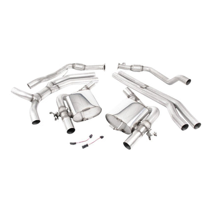 Milltek SSXAU988 Cat-Back Exhaust 2.76" Cerakote Black Trims for Audi RS5 Coupe (B9.5) Non-OPF