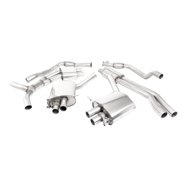 Milltek Sport Cat-Back Exhaust 2.76" (Burnt Titanium Trims) for Audi RS5 Coupe (B9.5) Non-OPF 2019 - SSXAU993