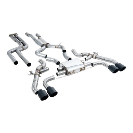 Milltek Sport Downpipe-Back Exhaust with Carbon JET-115 Tips for BMW X3M and X3M Competition Pre-LCI G01 2019 to 2021 (SSXBM1210)