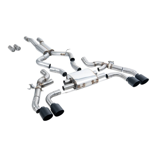 Milltek Sport Axle-Back Exhaust 3.15" (Cerakote Black GT-115 Trims) for BMW X3M (G01) / X4M (G02) - SSXBM1211