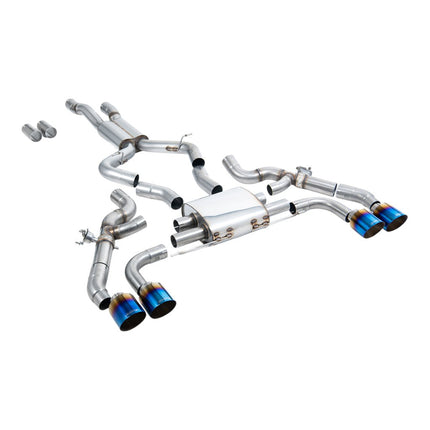 Milltek Sport Axle-Back Exhaust with Blue Titanium GT-115 Tips for BMW X3M G01 and X4M G02 (SSXBM1213)