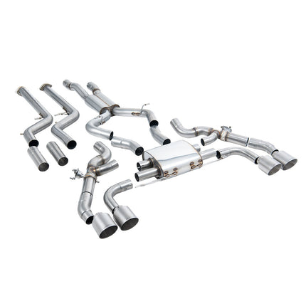 Milltek Sport Downpipe-Back Exhaust with Titanium GT-115 Tips for BMW X3M G01 and X4M G02 (SSXBM1257)