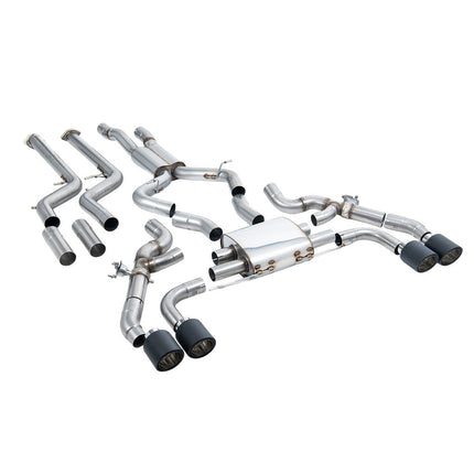 Milltek Sport Downpipe-Back Exhaust with Carbon JET-115 Tips for BMW X3M G01 and X4M G02 (SSXBM1259)