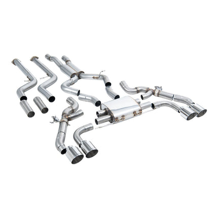 Milltek Sport Cat-Back Exhaust 3.15" (Polished GT-115 Trims) for BMW X3M (G01) / X4M (G02) - SSXBM1262
