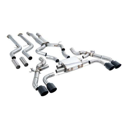 Milltek Sport Cat-Back Exhaust with Cerakote Black Tips for BMW X3M G01 and X4M G02 (SSXBM1263)