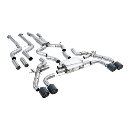 Milltek Sport Cat-Back Exhaust with Carbon JET-115 Tips for BMW X3M G01 and X4M G02 (SSXBM1266)