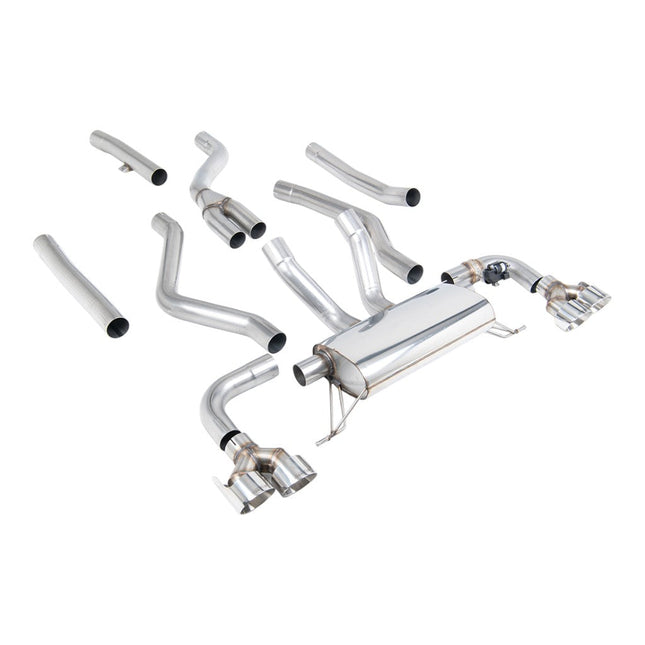 Milltek SSXBM1273 Quad Cat-Back Exhaust for BMW M340i G20