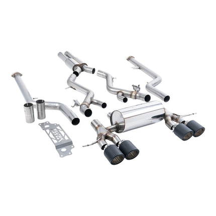 Milltek Sport Cat-Back Exhaust with Carbon JET-115 Tips for BMW M2 G87 OPF GPF (SSXBM1290)